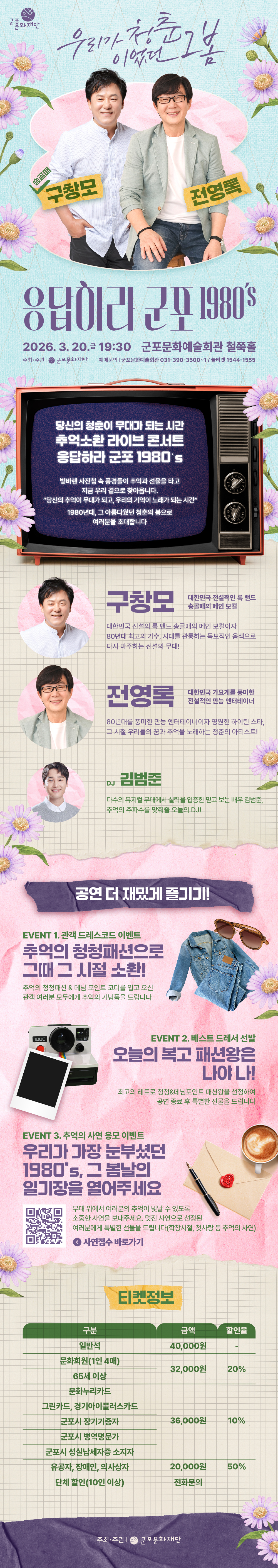 〈응답하라 군포 1980‘s〉 : 우리가 청춘이었던 그 봄  상세내용