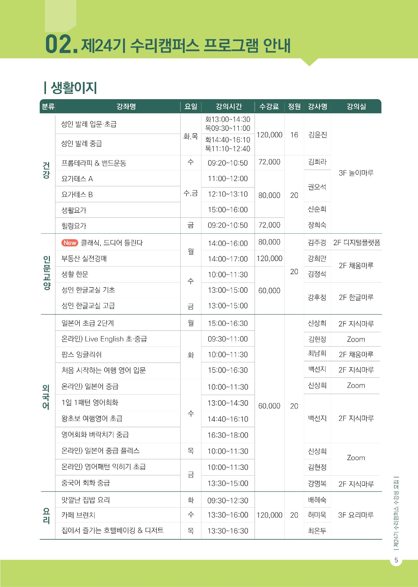 [군포시평생학습마을] 2026년 24기 수리캠퍼스 (5~8월) 수강생 모집